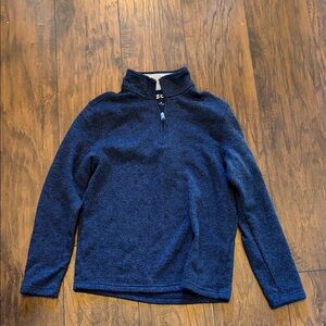 Izod Boys Dark Blue Quarter Zip Sweater SZ Small